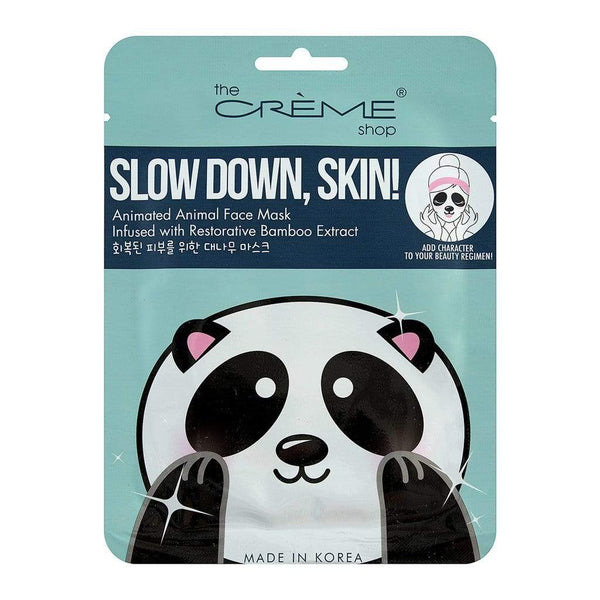 The Creme Shop Slow Down, Skin! Revitalizing Collagen Essence Infused Panda Face Mask Makeup Cosmetics EyeBrow Eyeliner Cheap