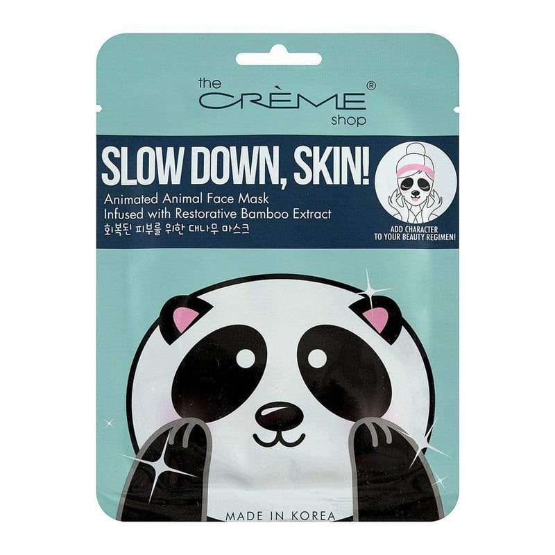 The Creme Shop Slow Down, Skin! Revitalizing Collagen Essence Infused Panda Face Mask Makeup Cosmetics EyeBrow Eyeliner Cheap