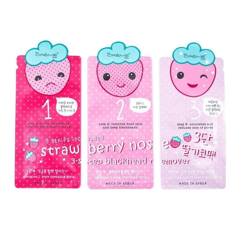 The Creme Shop Strawberry Nose 3 Step Blackhead Remover Makeup Cosmetics EyeBrow Eyeliner Cheap