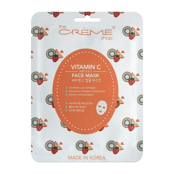 The Creme Shop Vitamin C Essence Infused Facial Mask Makeup Cosmetics EyeBrow Eyeliner Cheap