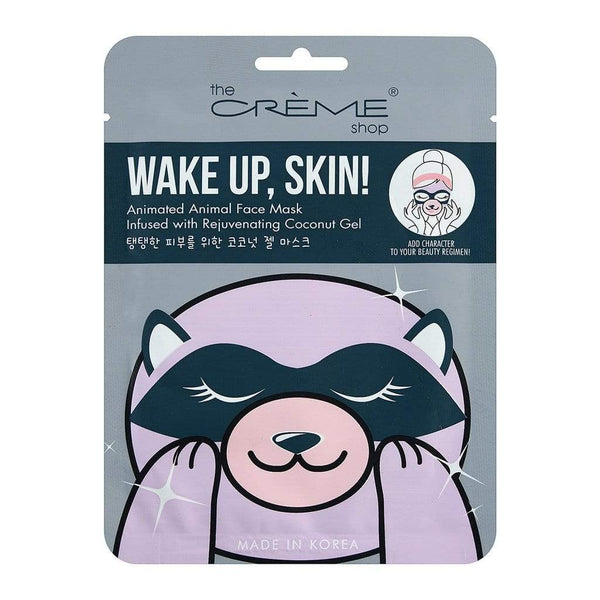 The Creme Shop Wake Up, Skin! Coconut Gel Infused Raccoon Face Mask Makeup Cosmetics EyeBrow Eyeliner Cheap