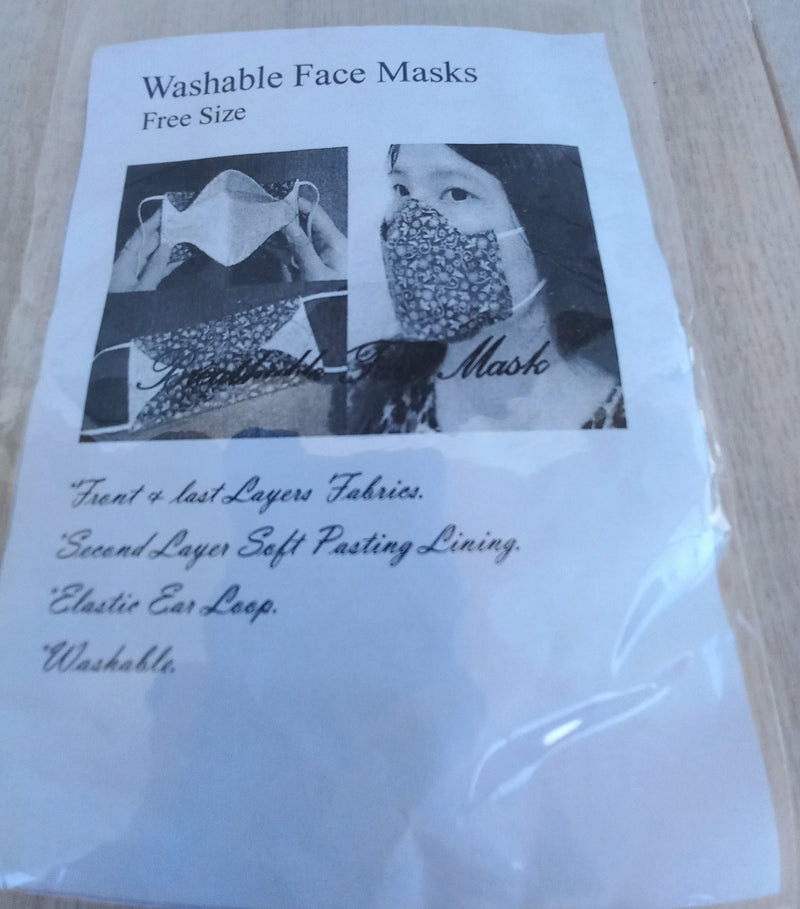 Washable 3 Layer Face Masks (Floral Purple) Makeup Cosmetics EyeBrow Eyeliner Cheap
